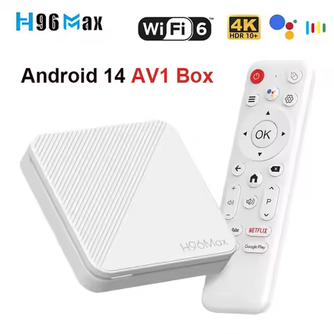 H96 MAX H313 Smart TV Box Android 14 2GB 8GB 16GB Wifi6 BT 4K HD Google Voice Media Player AV1 Set Top Box