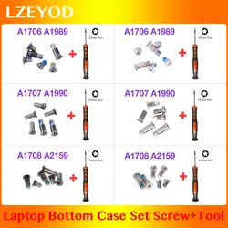 Laptop Bottom Case Screws + Screwdriver For MacBook Pro A1706 A1707 A1708 A1989 A1990 A2141 A2159 A2251 A2289 A2338 A2141 A2442