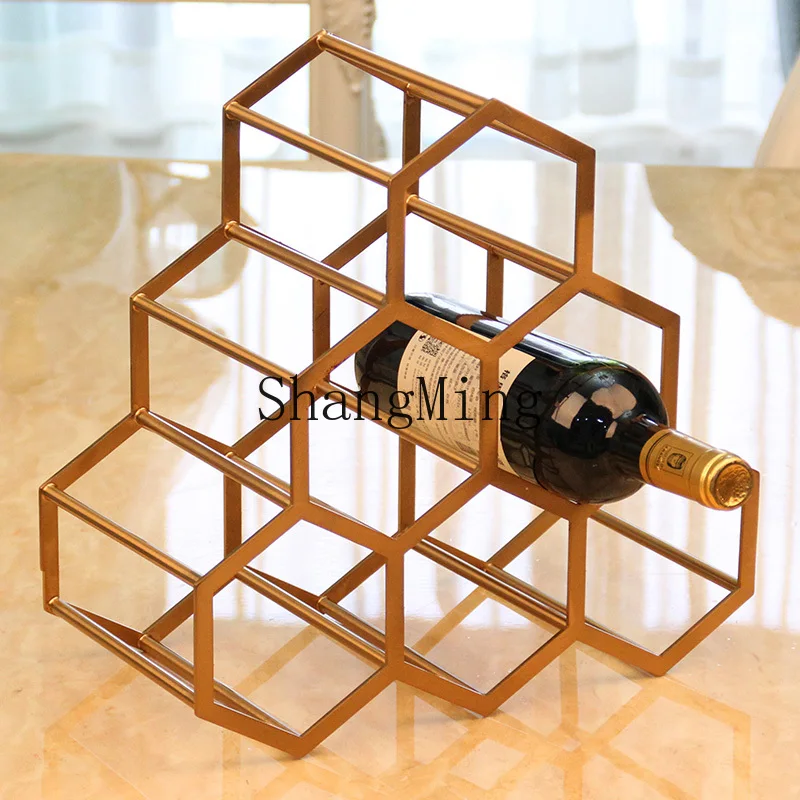 

SM new red wine rack ornament decoration home upside down red wine glass rack modern simple model