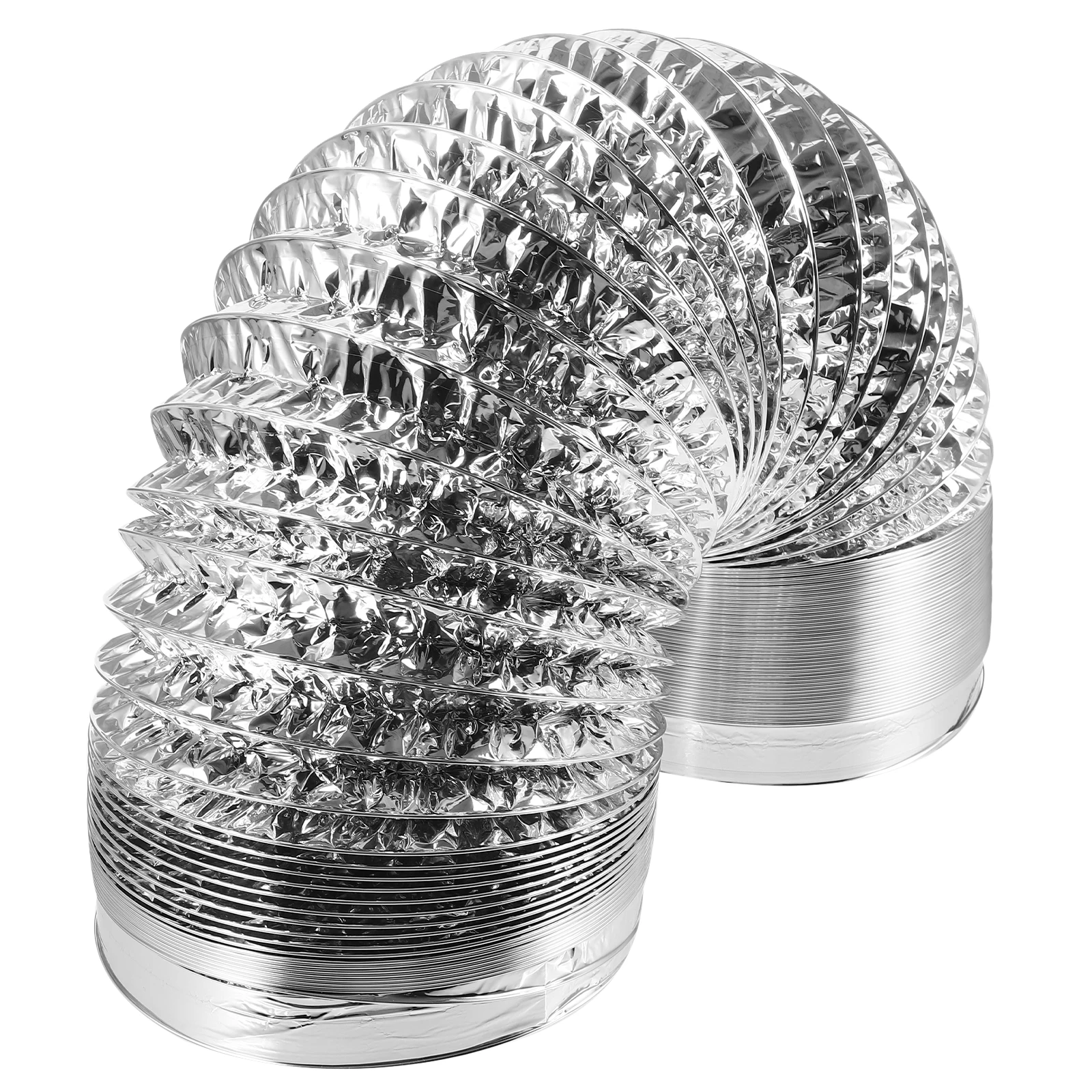 

1 pc Thicken Aluminum Foil Duct Fire Resistant Retractable Ventilation Hose For Hvac Air Conditioner Bathroom Greenhouse Stove