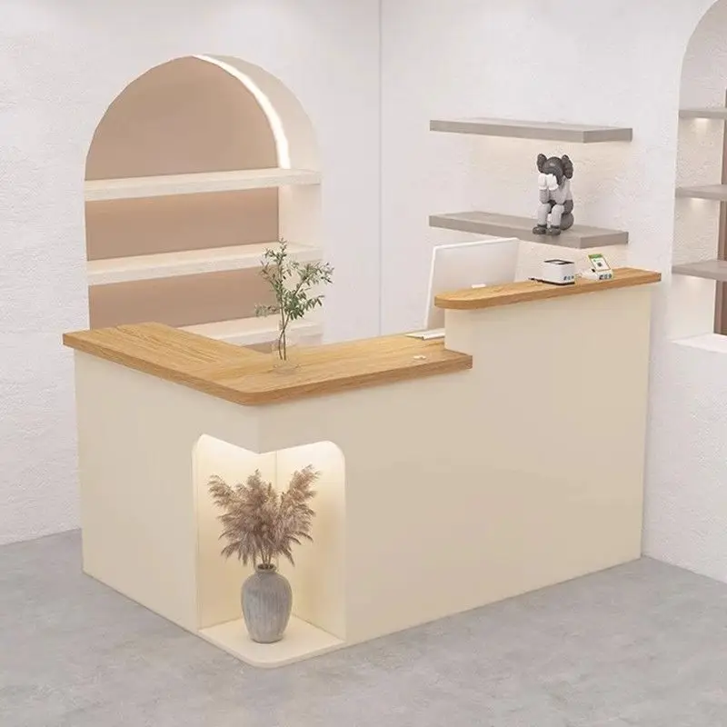Bar checkout page Women's clothing store L-shaped corner Reception desk Reception desk Reception desk