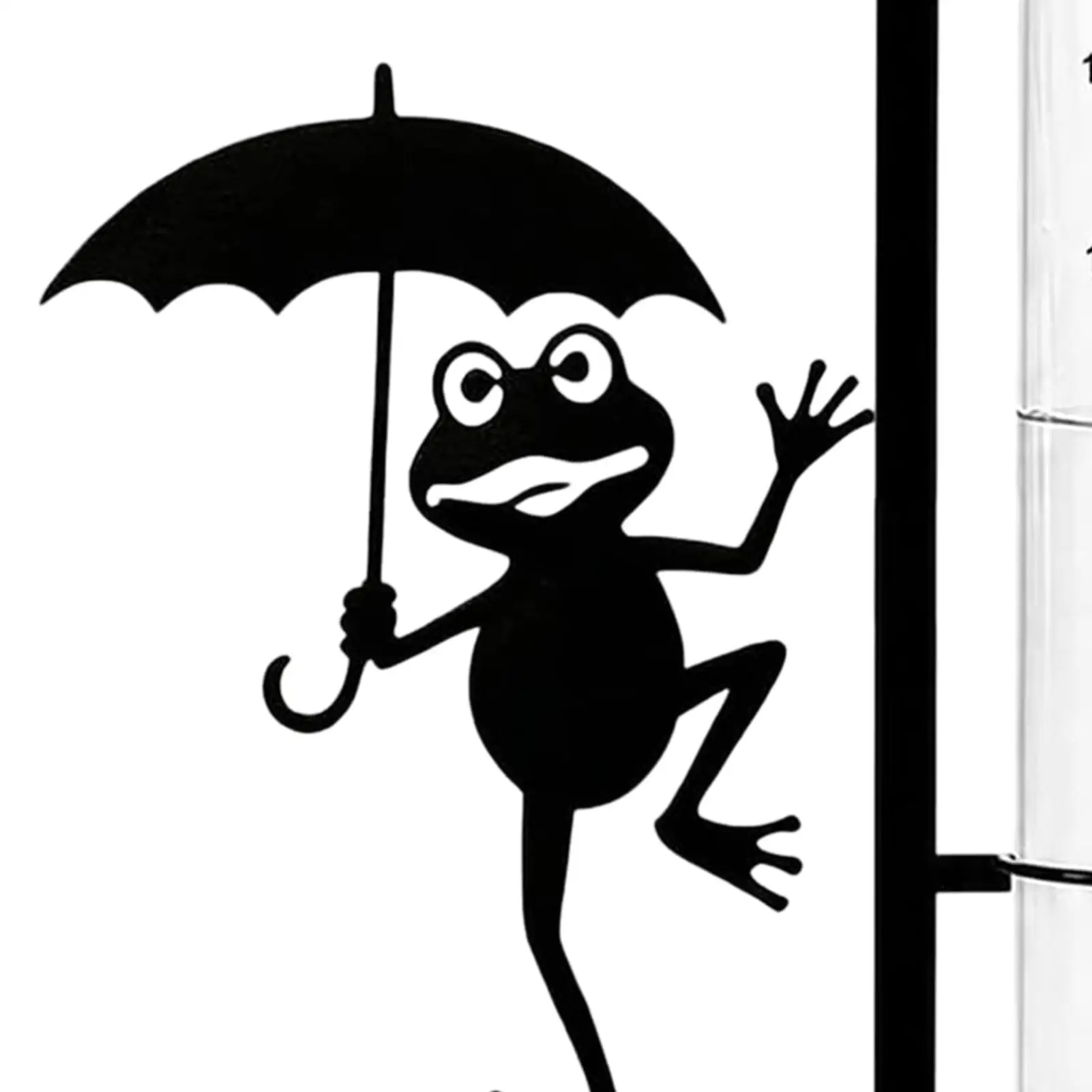 Rain Gauges For Yard Metal Accurate Decorative Frost-Resistant Outdoor Rain Gauge With Frog Decor For Lawn Patio Porch Ground