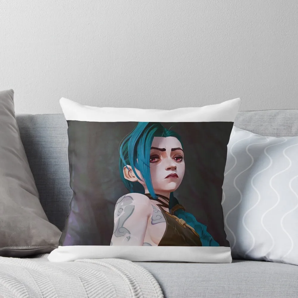

Jinx - Arcane Throw Pillow luxury decor Decorative pillow case Custom Cushion Christmas Covers pillow