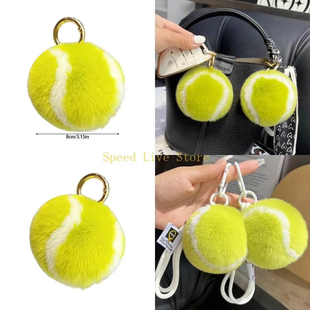 547C Soft Tennis Ball Rings 8Cm for Women Girls Gift Faux Decors