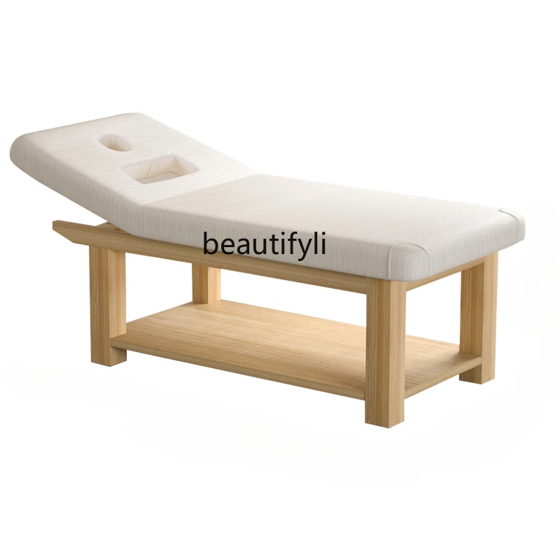 

Solid Wood Facial Bed Special Massage Bed Massage Couch Eyelash Tattoo Embroidery Traditional Chinese Medicine Physiotherapy Bed