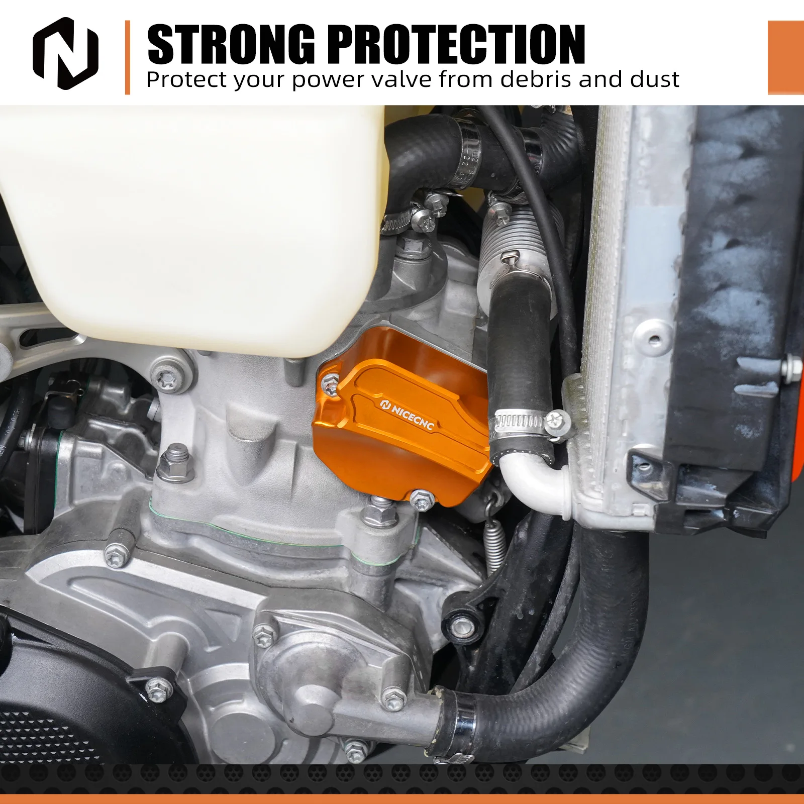 (EU LAGER) 2024 2025 Für KTM EXC 300 EXC 250 Für Husqvarna TE 300 TE 250 GasGas EC 300 Performance Übergroße Power-Ventilabdeckung – Detail 6