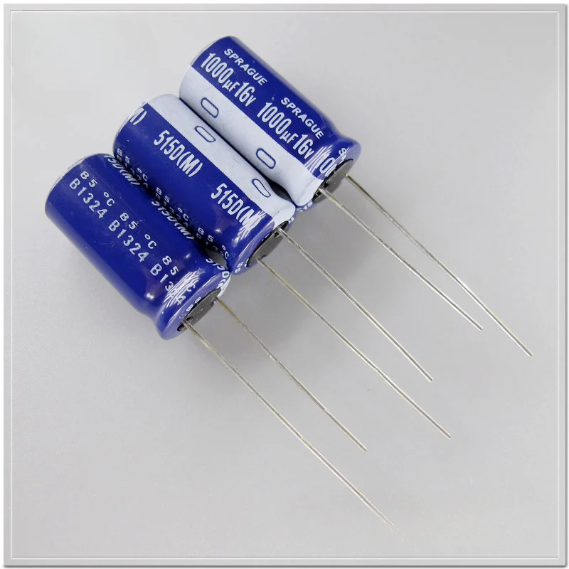 10PCS/100PCS SPRAGUE 515D series 1000uF/16V electrolytic capacitor 10X21 foot pitch 5mm 85℃