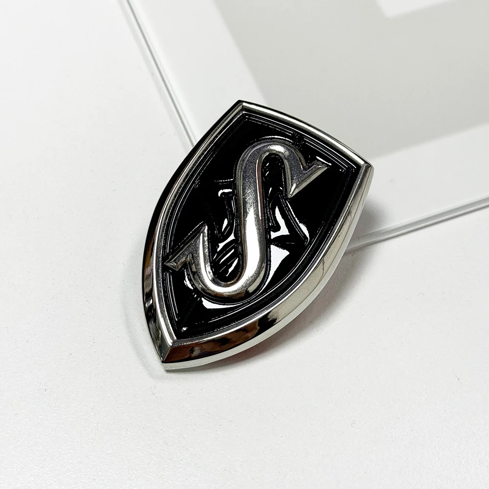 BLACK/RED/BLUE SILVIA S HOOD TRUNK Metal EMBLEM 240 SR20DET JDM S14 240SX Crachá com suporte adesivo pré aplicado