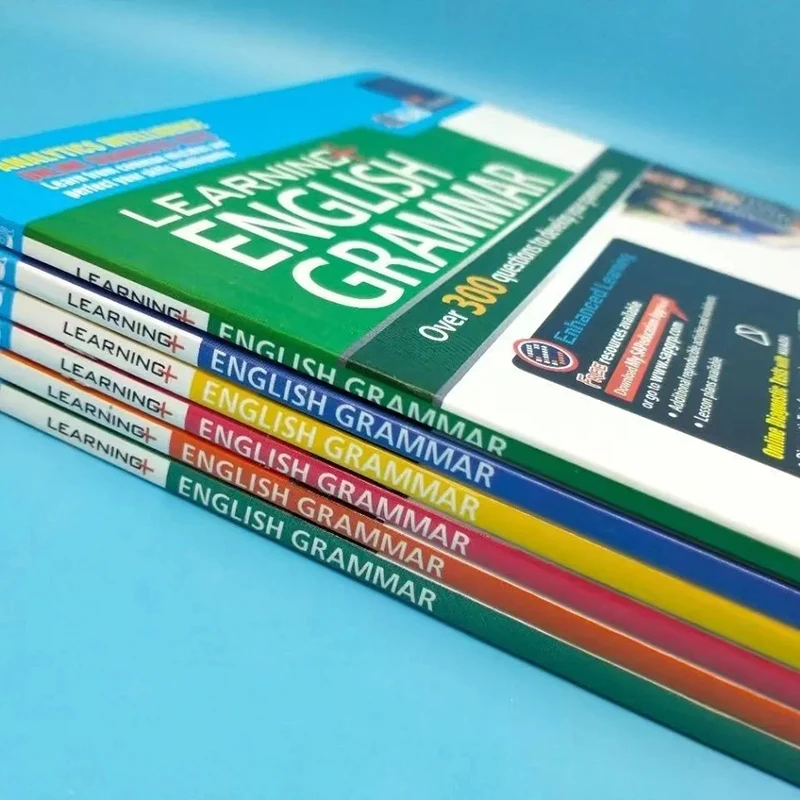 6 Books Learning English Grammar 1-6 English Children's Learning Manual Home School Supplies Education in Singapore Books