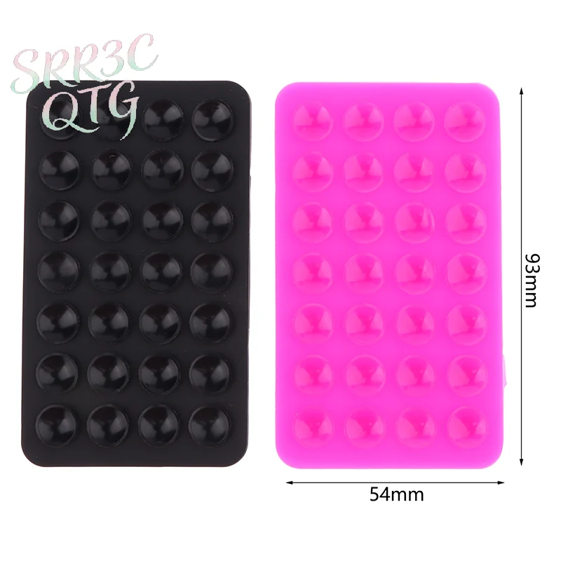 

Hot Sale 1PC Backed Adhesive Sucker Pad For Fixed Pad Double Side Silicone Suction Pad For Mobile Phone Fixture Suction Cup