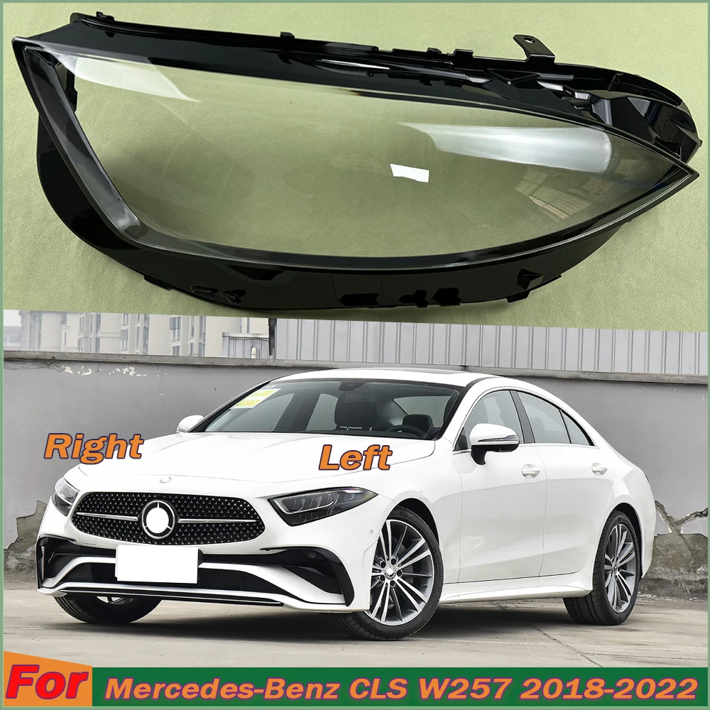 

Headlight Cover For Mercedes-Benz CLS W257 2018-2022 Transparent Lamp Shade Headlamp Shell Plexiglass Auto Replacement Parts