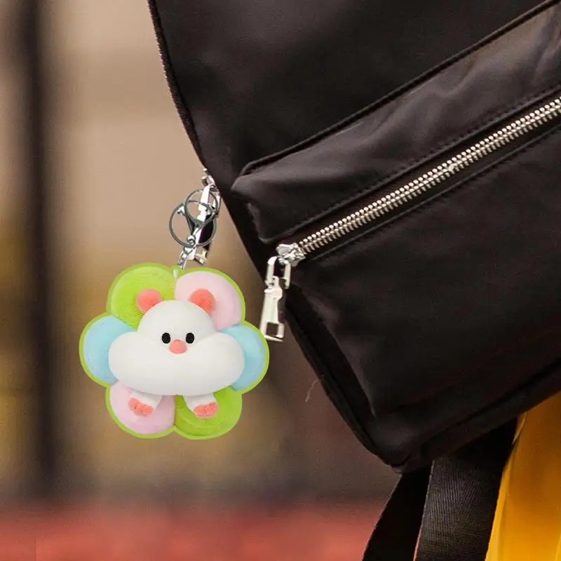 

Plush Keychains For Backpacks Bread Sandwich Flower Watermelon Tiny Hamster Plushies Soft Stuffed Plush Toy Pendants For Student