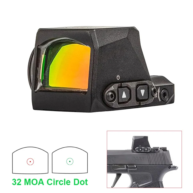 

Tactical ROMEO-X Compact Red Dot Sight Pistol-Mounted Reflex Sights Rugged Durable Aluminum Lightweight Mini Scope Picatinny