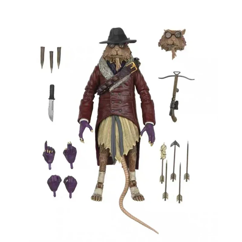 

Original Neca Ultimate Splinter As Van Helsing Figure Master Rat Shredder Turtle Action Figure Joint Movable Bookshelf Ornament