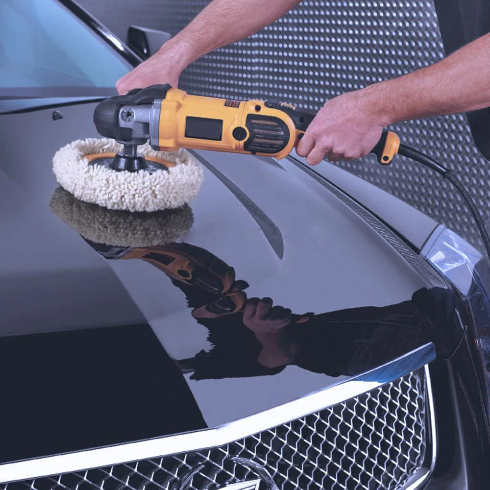 8Pcs 6/10Inch Car Polishing Buffer Pads Wool Plush Polished Waxing Kit Bonnets Wheel for Car Polisher Polishing and Buffing