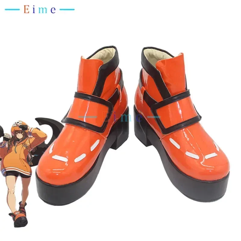 May Cosplay Shoes Game Guilty Gear Cosplay Props Halloween Carnival Boots PU Shoes Custom Made