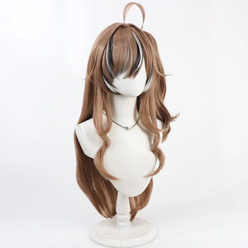 الظاهري VTuber Nanami Noname شعر مستعار تأثيري ضفائر شعر فضفاضة ذيل حصان