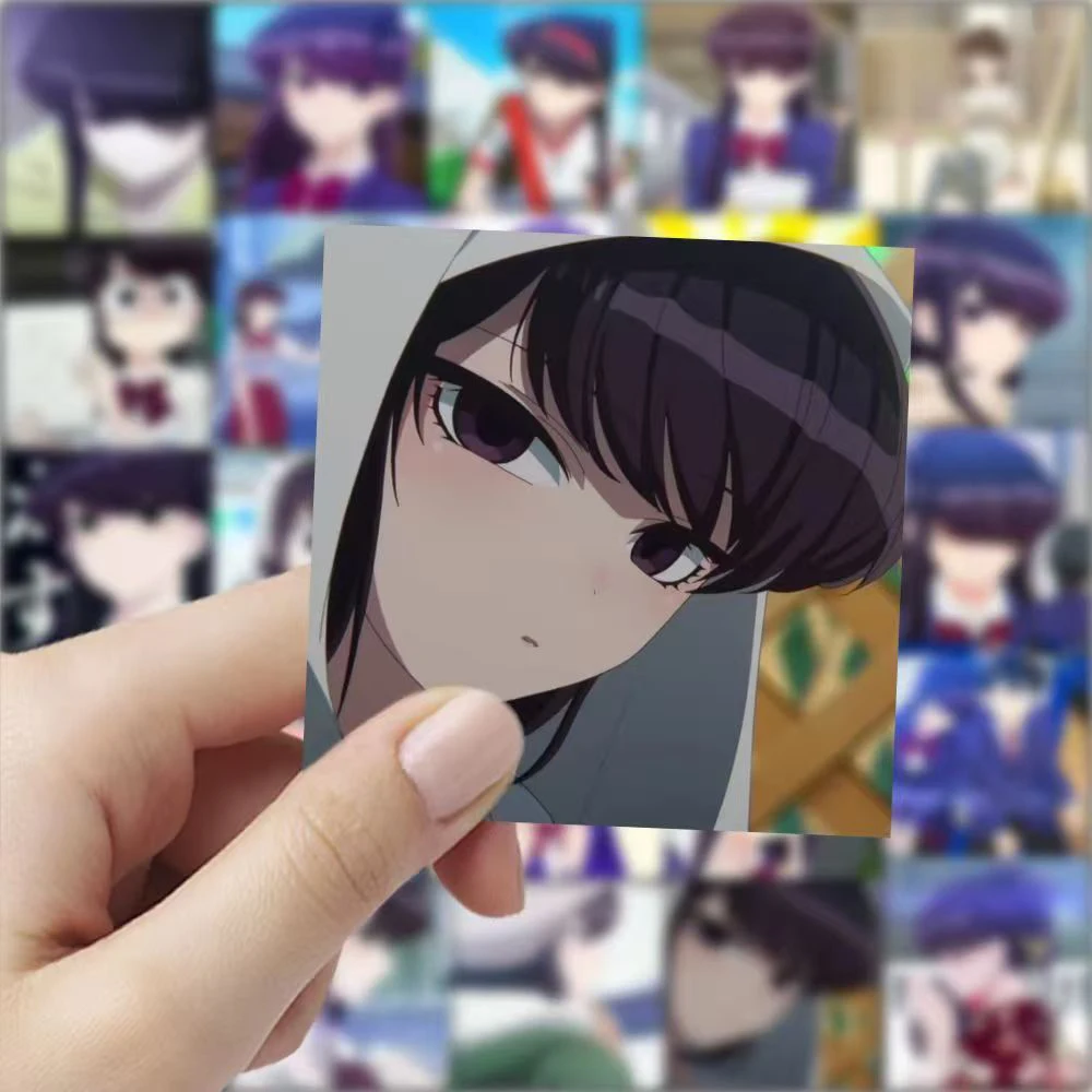 10/30/59 pçs kawaii komi shoko tadano hitohito adesivos komi não pode comunicar anime adesivo scrapbooking portátil bagagem decalque