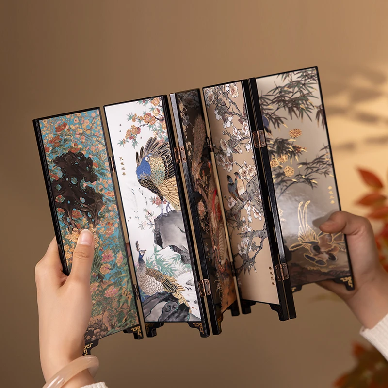 Écran d'ornement, cadeau d'anniversaire Splendide salle de thé chinoise Fenghua