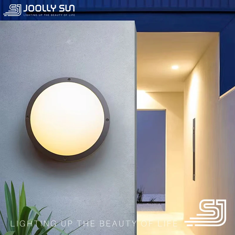 JoollySun Modern Ceiling Lights Balcony Lighting Outdoor Wall Lamp for Home Decor Porch Hallway Waterproof Aluminum LED Light