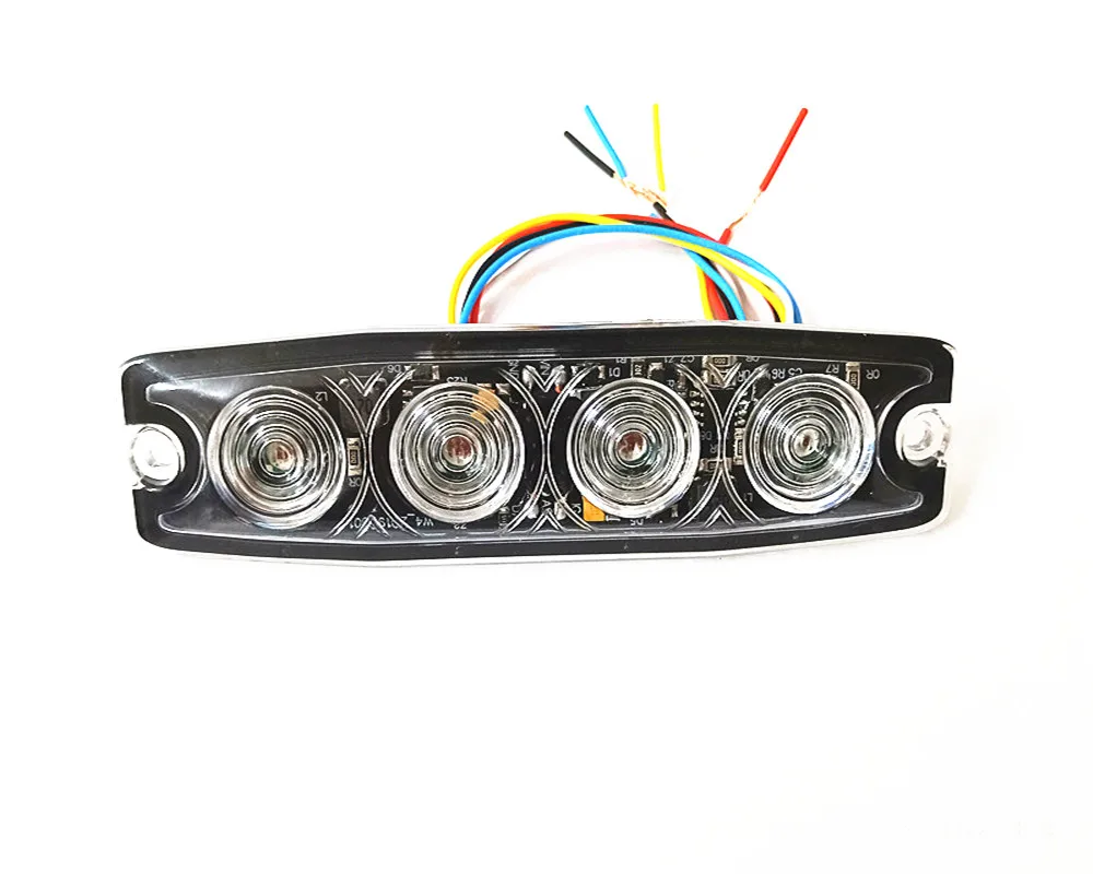 

2pcs Bright 12W Slim Car surface mounted LED Strobe Warning Light,Grille light,4Leds*3W Led flash light,16 flash mode,waterproof