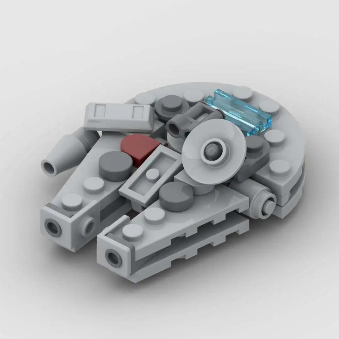 moc Millennium Falcon Sci-Fi Spaceship Warship with Stand Educational Assembly Building Block Model Toy Planet Battle Series