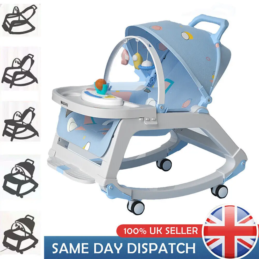 Baby Bouncer Rocker Walker Portable Swing Musical Cradle Soothing Seat Boys HOT