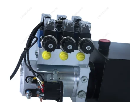 Vehicle Mounted Hydraulic Multi Group Two Way Oil Pump Power Unit 12V 24V Lifting Assembly Pump Station
