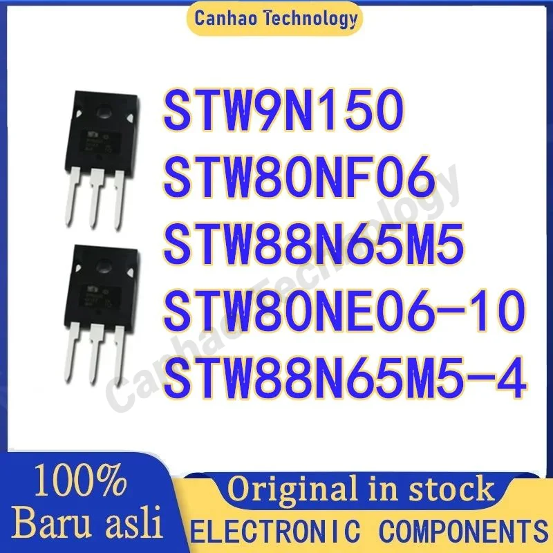 STW80NF06 Original STW88N65M5-4 STW88N65M5 STW9N150 MOS TO247, 100% novo, em estoque