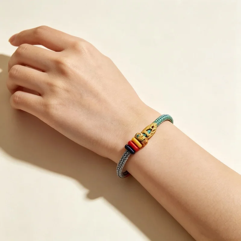 YISON 2026 New Coloful Hand Rope Good Fortune Carp Encouragement Bracelet for Women and Men Students Lucky Studying Working Gift