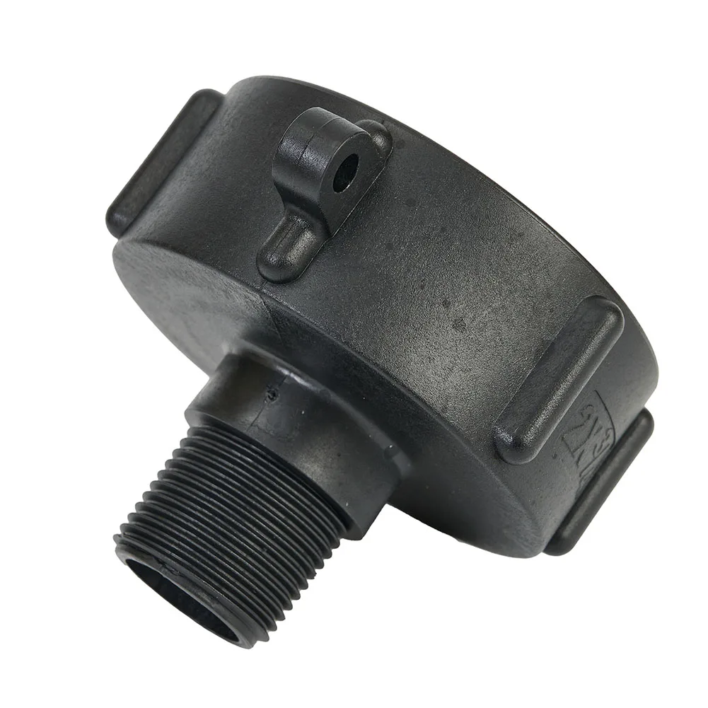 

Adapter Tote Tank 2 Pcs 275 330 G HDPE IBC Black Fine Thread For Garden Hose With Sealing Ring High Quality New