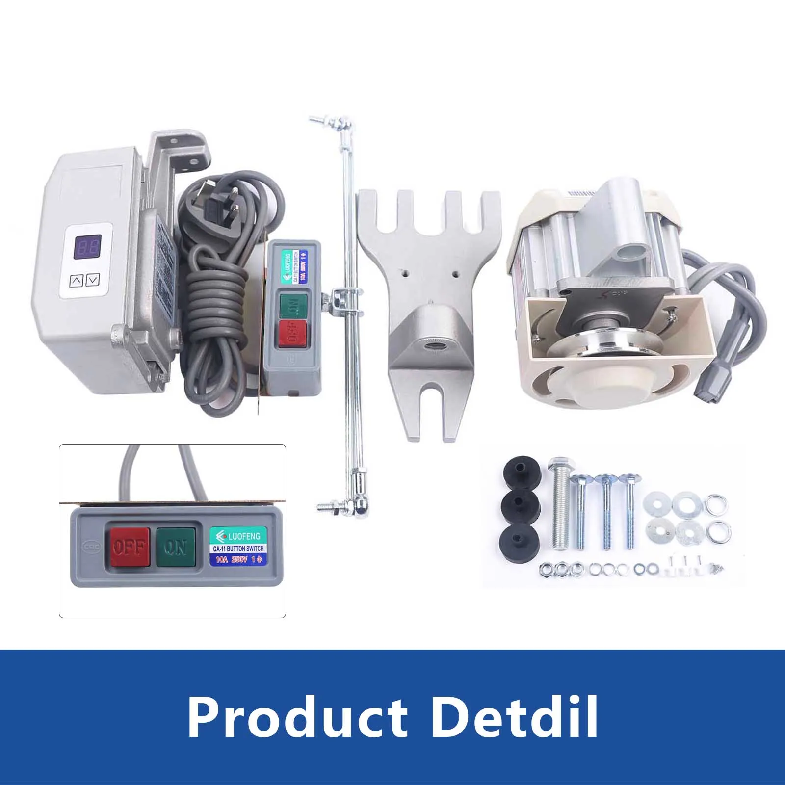 550W 220V macchina da cucire industriale muto servomotore motore Brushless a risparmio energetico per macchine industriali spina ue