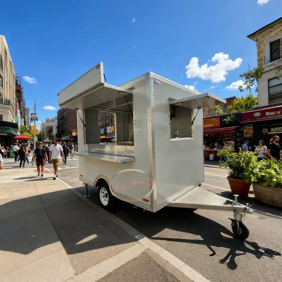 

Energy Saving Electric Wheel Food Cart Portable for Street Food Business Ideal Hot Food Vendor Cart with Efficient Wheels