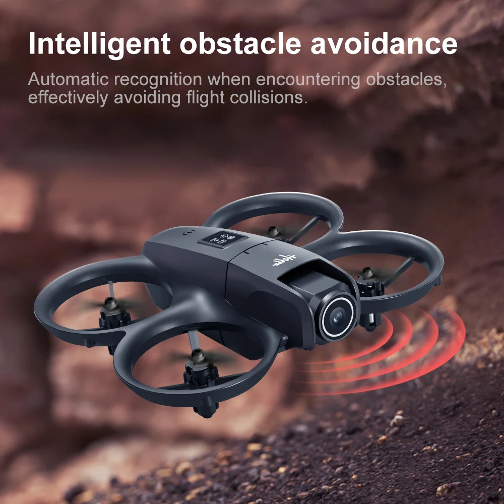 

E66, remote-controlled drone with screen, 480P HD dual cameras, optical flow positioning for hovering, intelligent obstacle avoi