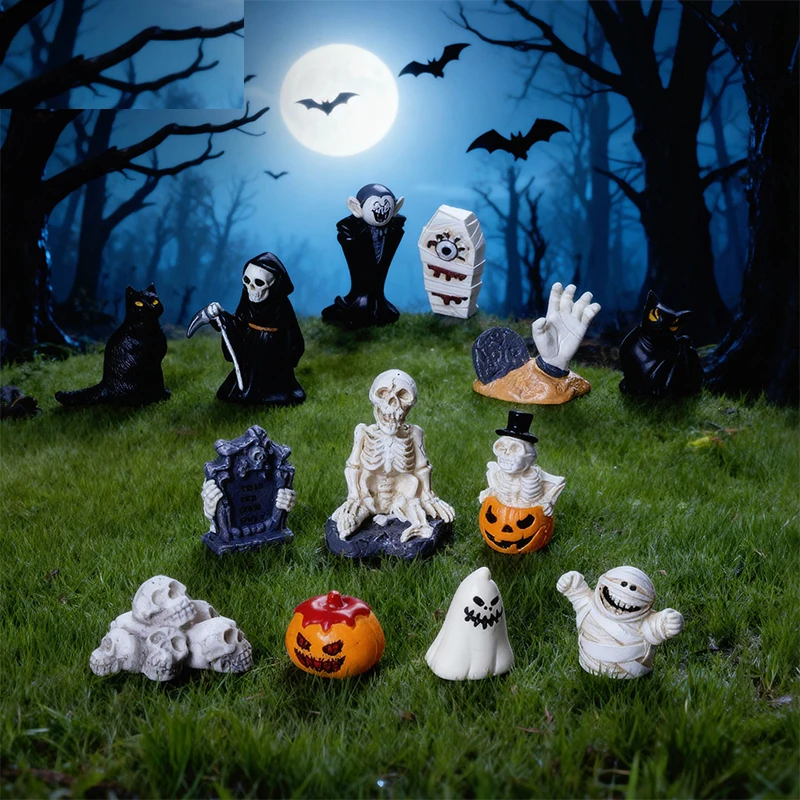 Micro Landscape Miniature Figurines Death Vampire Resin Ornament DIY Accessories Home Decoration