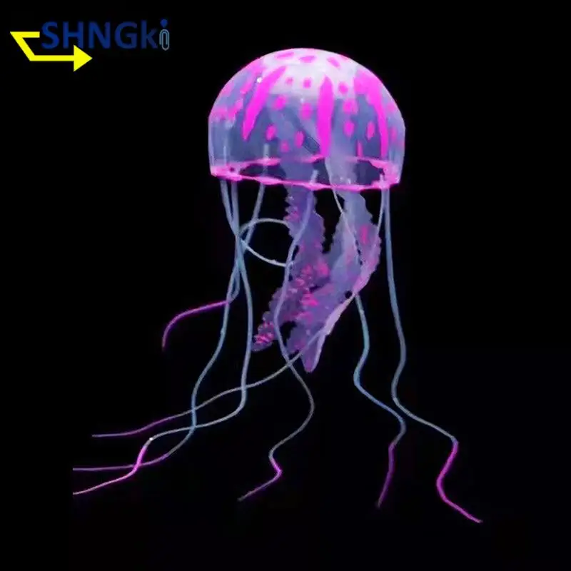 Marine Aquarium Decoration Jellyfish for Aquarium Decors Luminous Accessories Aquatic Plants for Natural Aquariums & Fish Bowls