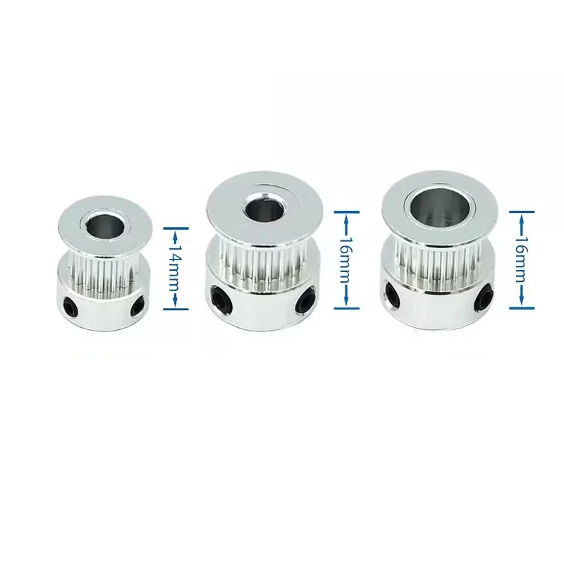 GT2 20Teeth 20/16 Teeth Bore 5mm/8mm Timing Alumium Pulley Fit For GT2-6mm Open Timing Belt For 3D Printer