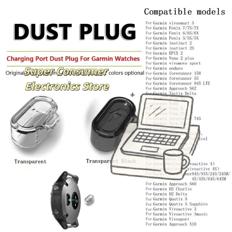 Food Grade Silicone Anti Dust Plugs Charger Port Protective Cover for  Fenix 8 7 7S 7X All Scenarios Use
