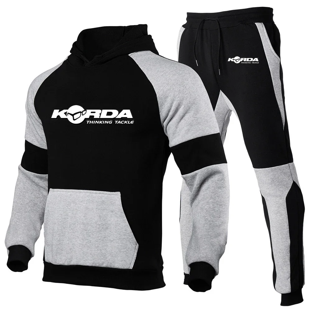 2024 Men Korda Inspired Tribute Autumn And Winter New Sports Brand Fitness Comfortable Casual Loose European-size Hoodie Suit