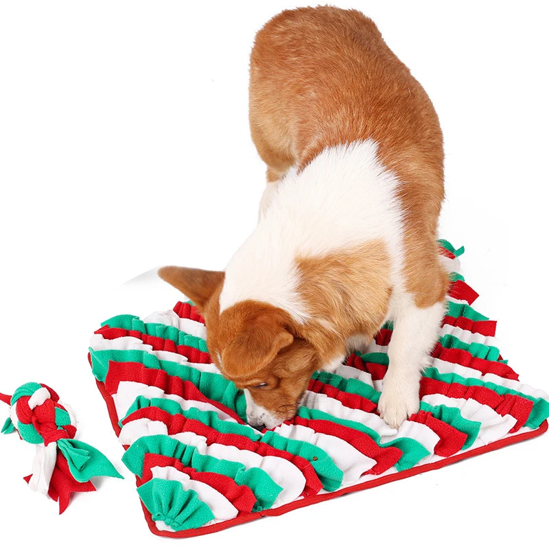 Dog Snuffle Mat Christmas Gift Sniff Toys For Small and Large Dogs Dropshipping Pet Supplies Dogs Treat Dispenser Freeshipping