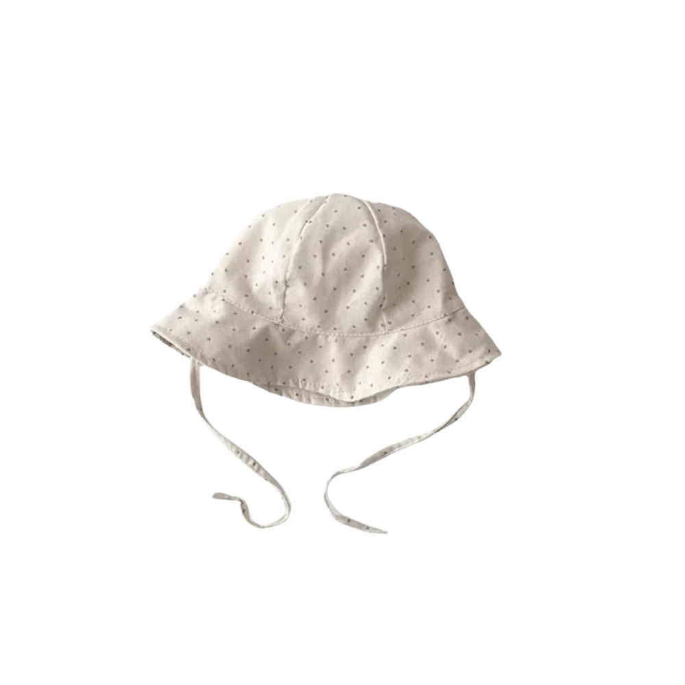 

Korean Style Wide Brim Baby Bucket Hat Striped Plaid UV Protection Fisherman Cap Dot Breathable Kids Sunhat Daily Wearing