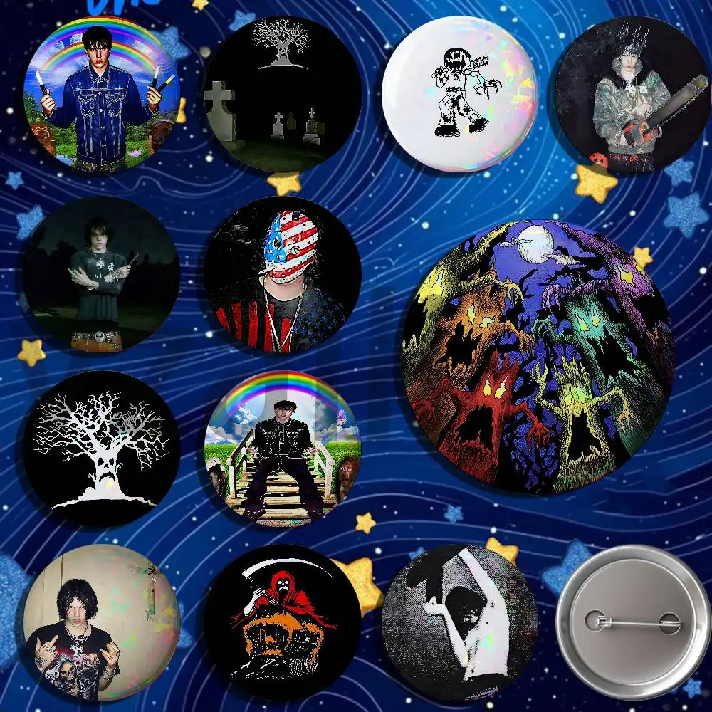 S-Sematary H-Haunted Mound Button Pin Single Pack Anime Merch for Ita Bags Badge Collectible Buttons TH