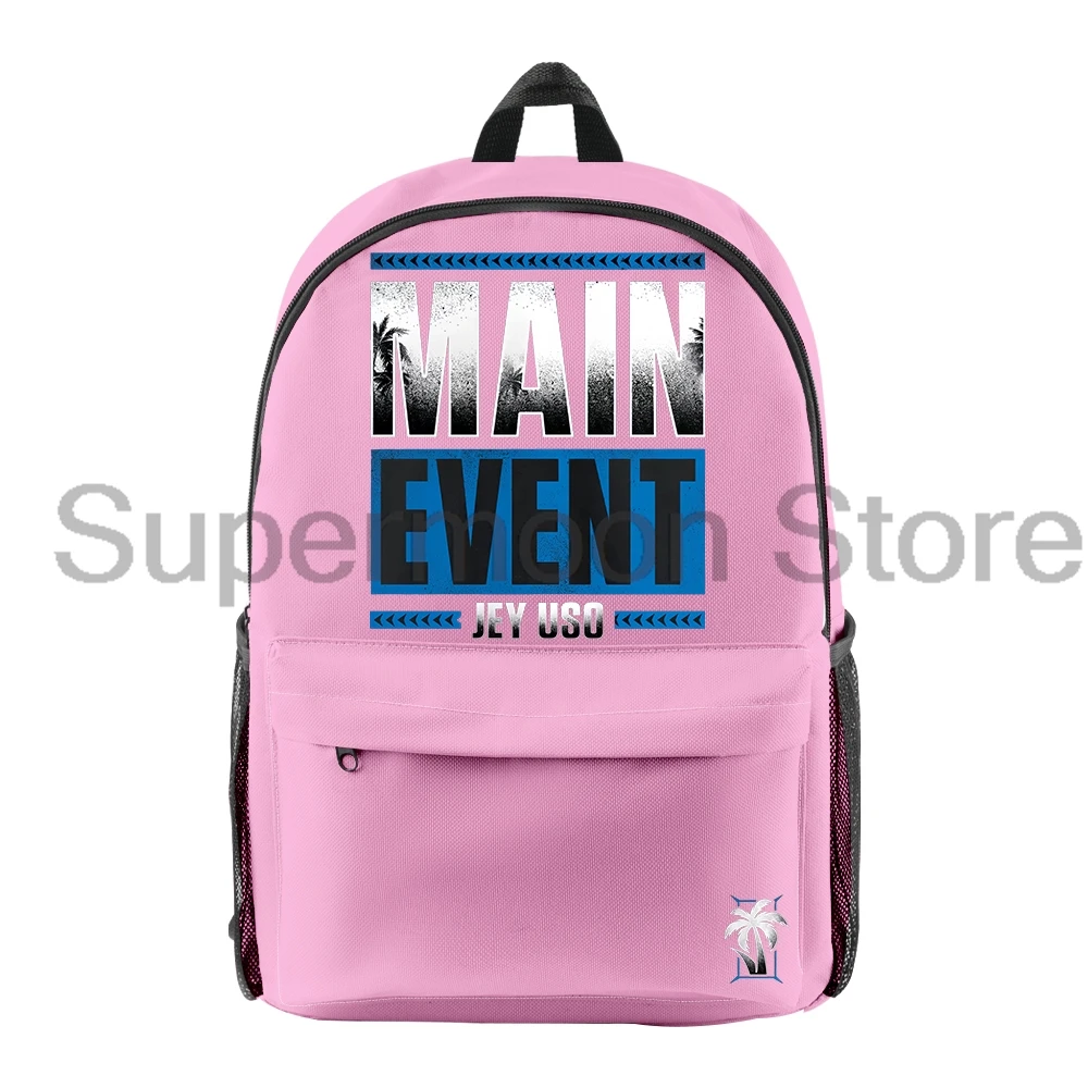 

Jey Uso Main Event Backpack Women Men Rucksack Unisex Travel Bag Packsack Casual Daypack Trendy Outdoor Bags