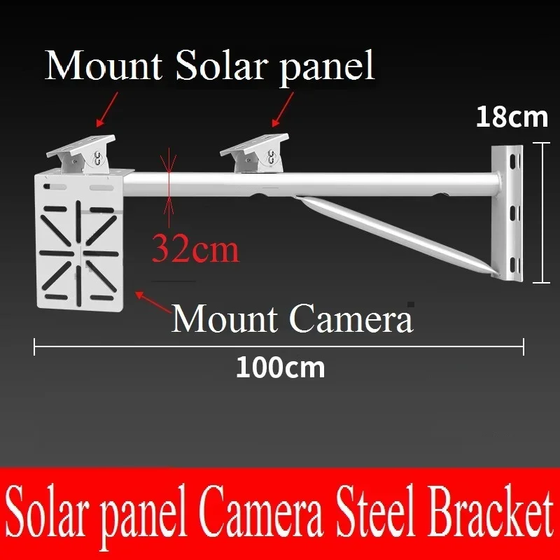 

Solar Panel Monitoring Rod Bracket Wall-Mounted Street Lamp Extension Pole Utility Pole Camera Hoop PTZ Camera Column Hoop