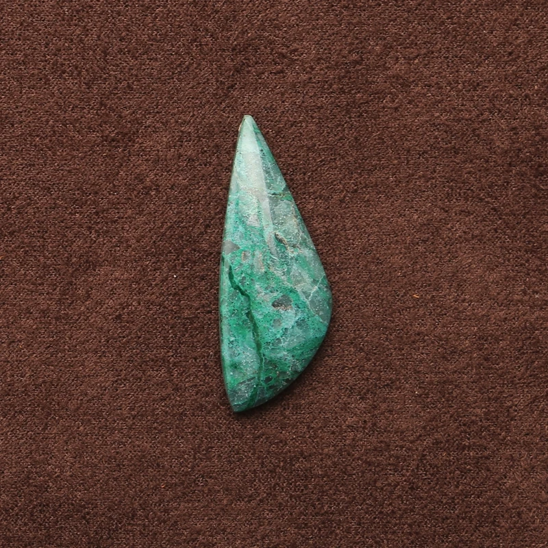 

Natural Chrysocolla Nugget Pendant Artisan-Crafted Handmade Polished Stone Bead for Jewelry Making Weight 33x13x4mm 2.95g