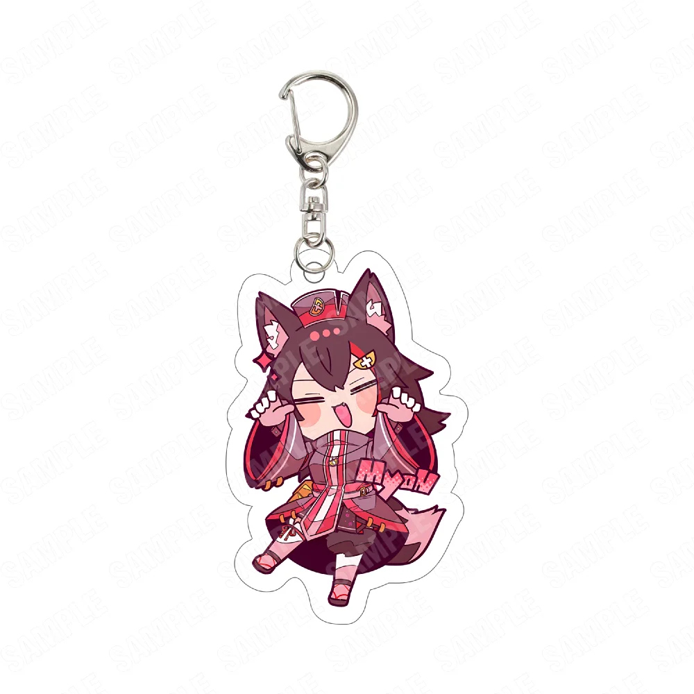 Hololive Gamers 6CM Acrylic Keychain Shirakami Fubuki Ookami Mio Nekomata Okayu Inugami Korone Song Wonder Future!