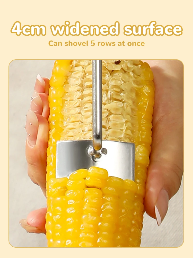 Stainless Steel Corn Peeler Serrated Corn Stripper Peelers Cob Shaver Planer Thresher Cutter Kitchen Fruit Vegetable Gadget Tool