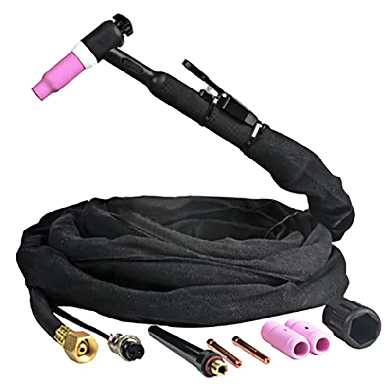 

Заводской прямой сварочный пистолет Tig, 13-футовая горелка с воздушным охлаждением и двуконтактным разъемом M16 1,5 WP26, режущая горелка Tig