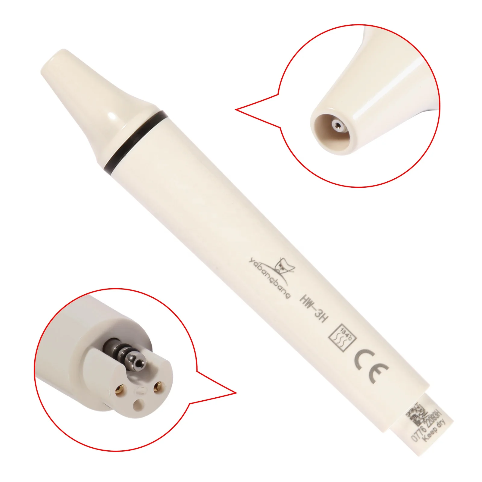 Hot Selling! den tal Ultrasonic Piezo Scaler Scaling Handpiece for EMS wood pecker Turbine