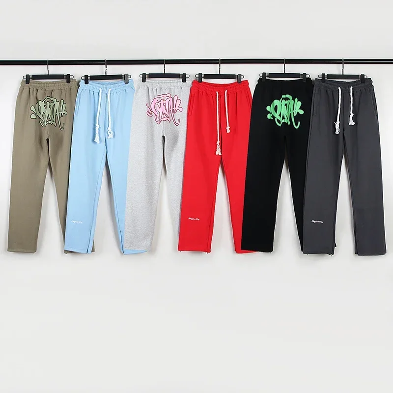 

Syna Sweatpants American Street Hip Hop Fleecing Casual Long Pants Men Women Couples Loose All-match SYNA Trousers